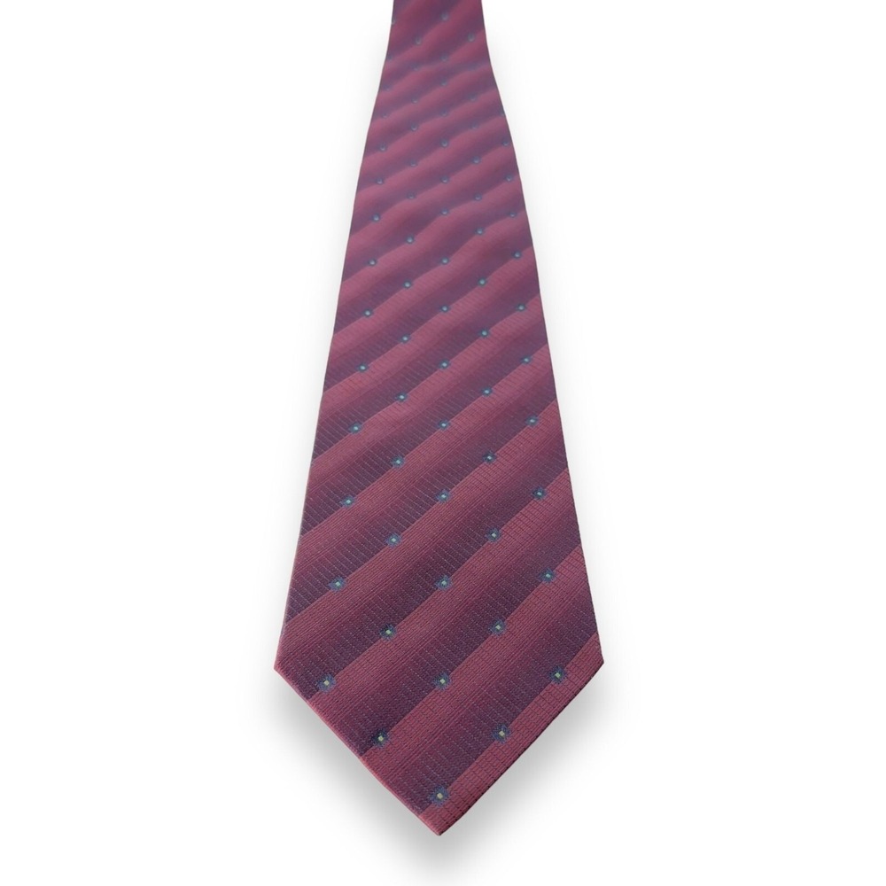 Rykiel Homme Mens Silk Tie 56 x 3.75 Burgundy Textured‎ Designer French Luxury - Picture 3 of 9